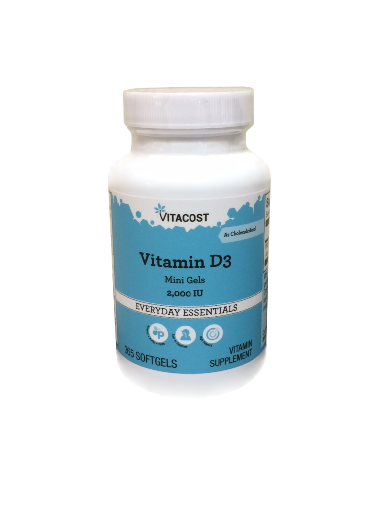 Vitamin D3 365 soft gels 2000 IU Biotek