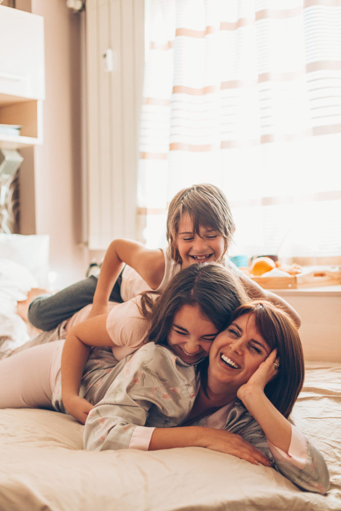 Happy playful morning